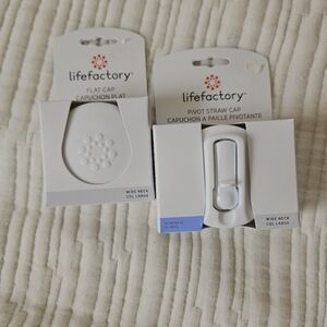 Life Factory Flat Cap & Pivot Straw Cap